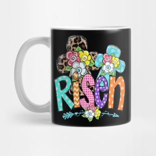 Happy Easter For Christian Girls Mom He Is Risen Leopard Mug